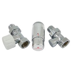 Комплект подключения SCHLOSSER STANDARD MINI 1/2 прямой, хром, с термоголовкой MINI М30х1,5